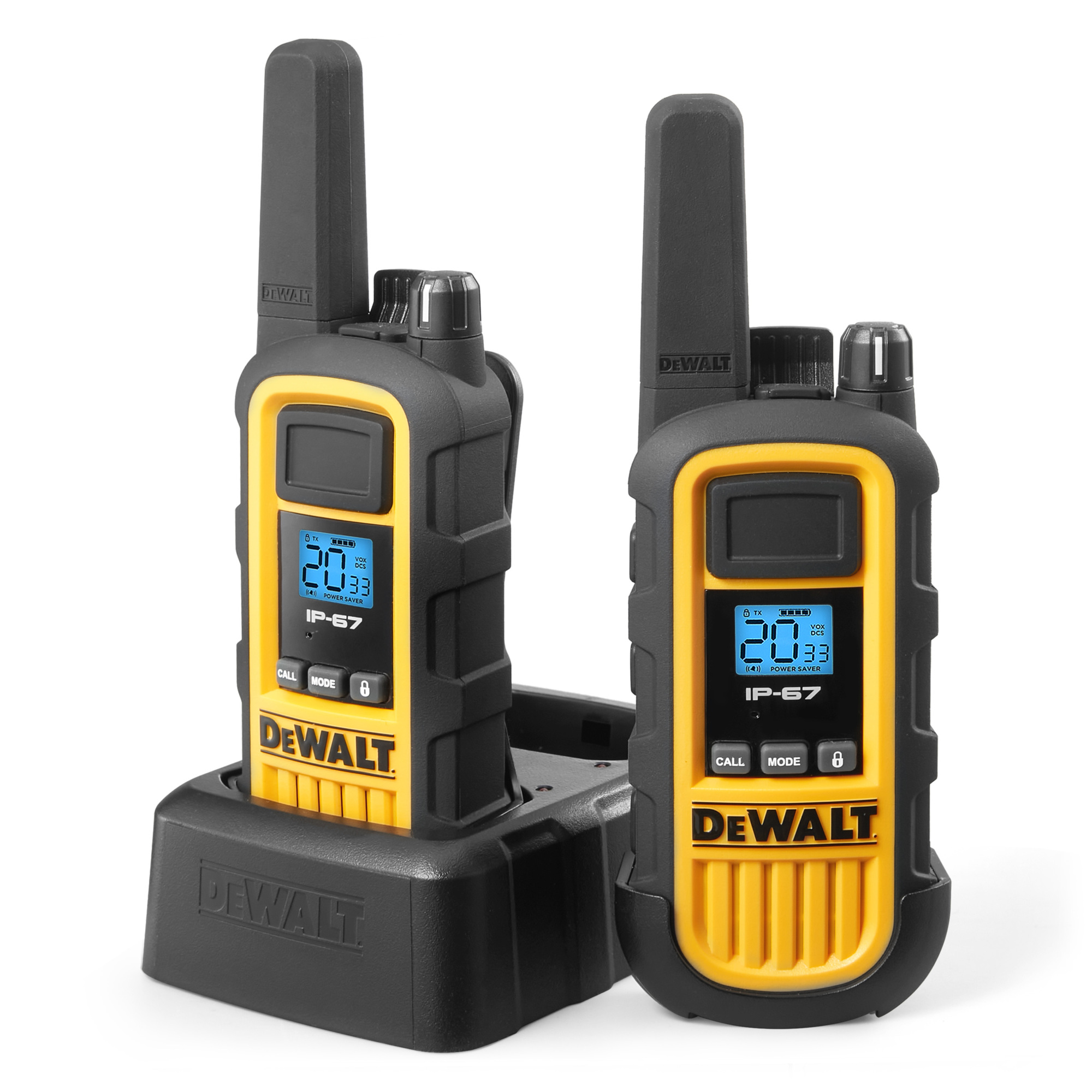 DEWALT TwoWay Radio, WalkieTalkies, 300,000 Mile Range, 22 Channels